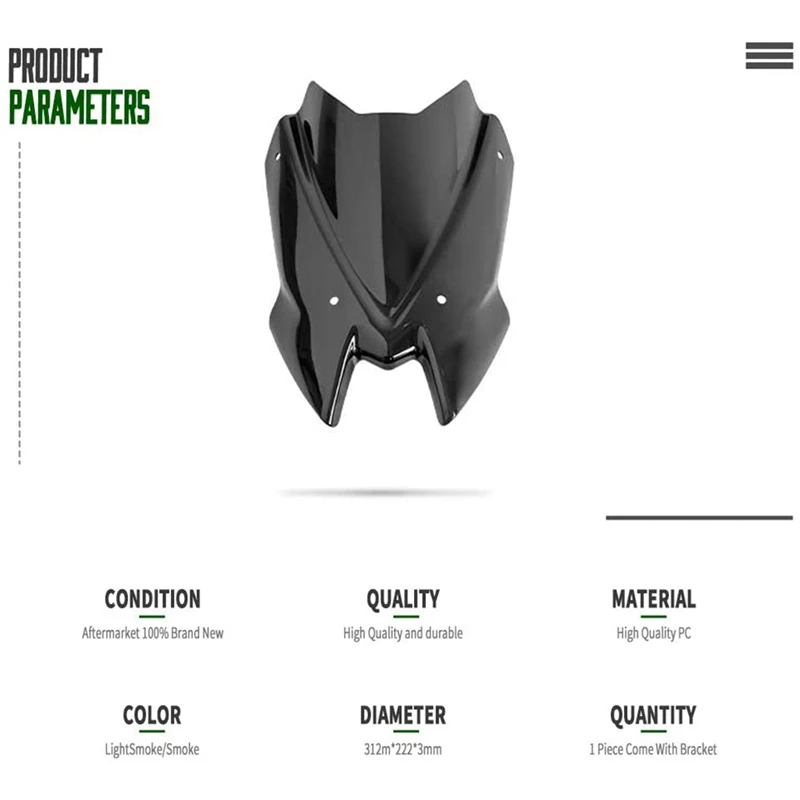 Ветровое стекло мотоцикла обтекатель ветрового стекла дефлекторы козырек для 2020