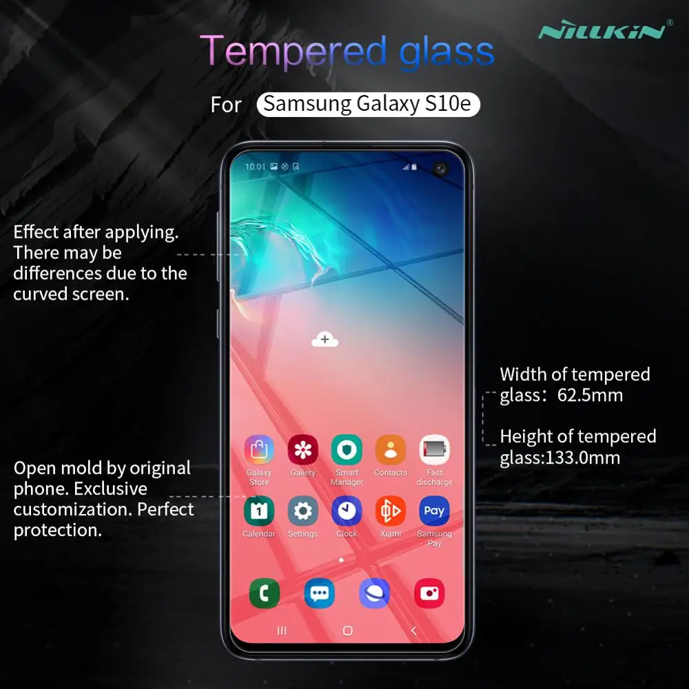 Закаленное стекло Nillkin Amazing H + Pro для Samsung galaxy s10e защита экрана 2.5D Arc изогнутая