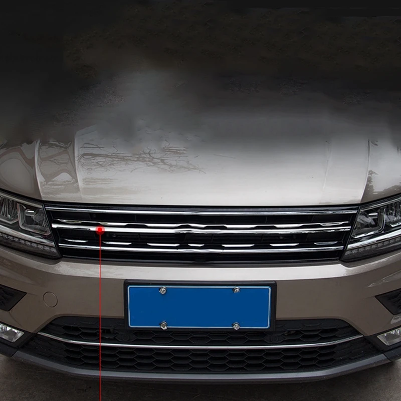 

Car Front Bumper Grille Trim Strip, Grille Trim Cover for Tiguan 2017-2020