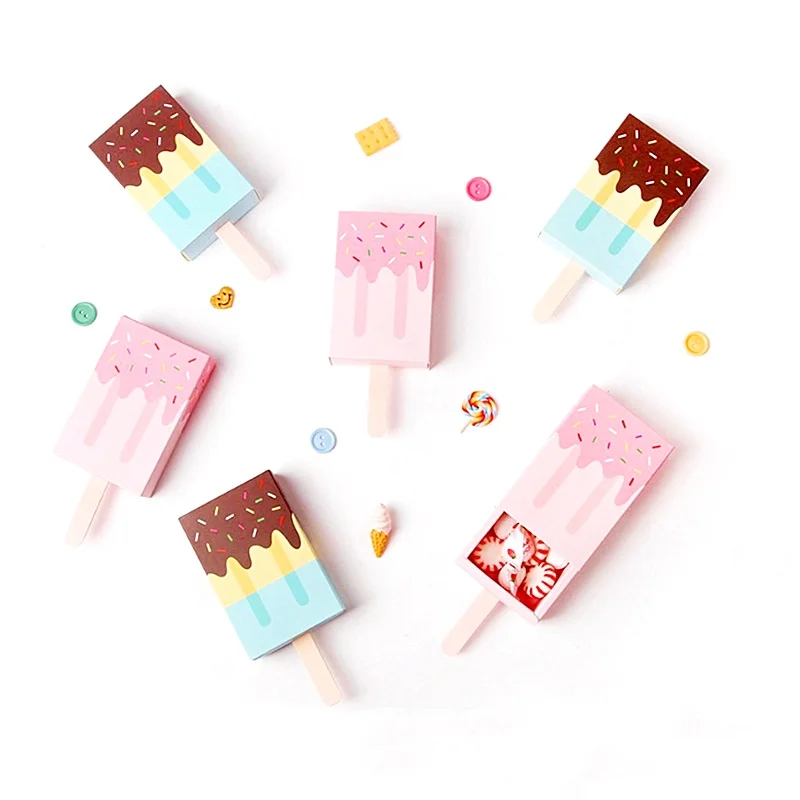Коробка для конфет в форме мороженого бумажная коробка попкорна Подарочная