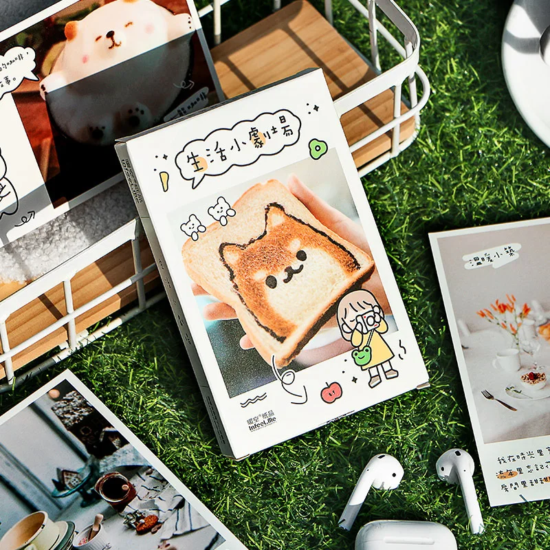 30 шт. креативная жизнь маленький кинотеатр серия открытка Мультяшные