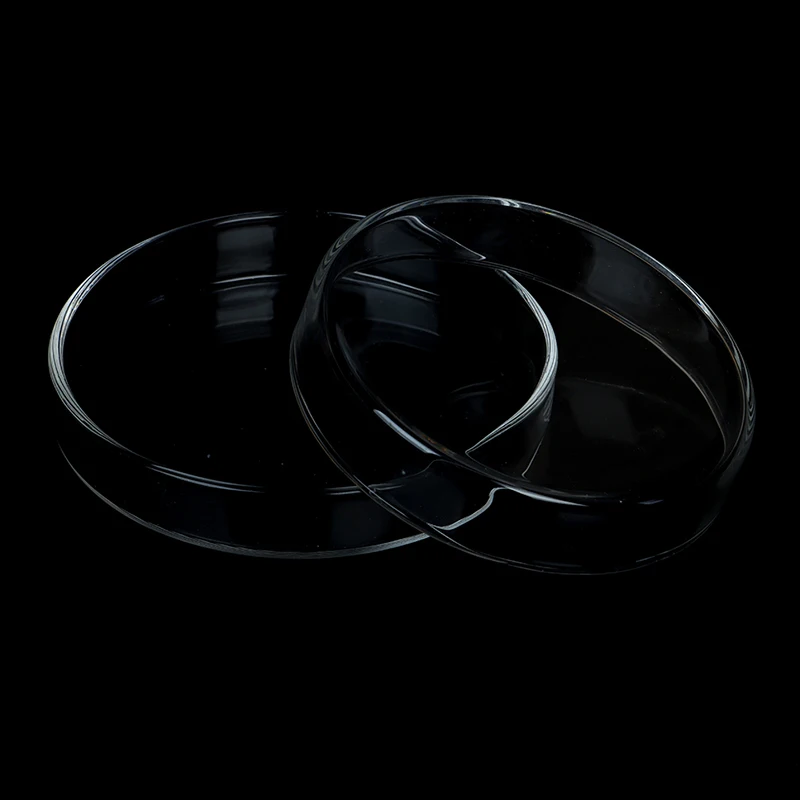 Прозрачная стеклянная чаша Петри стерильная тарелка для выращивания растений