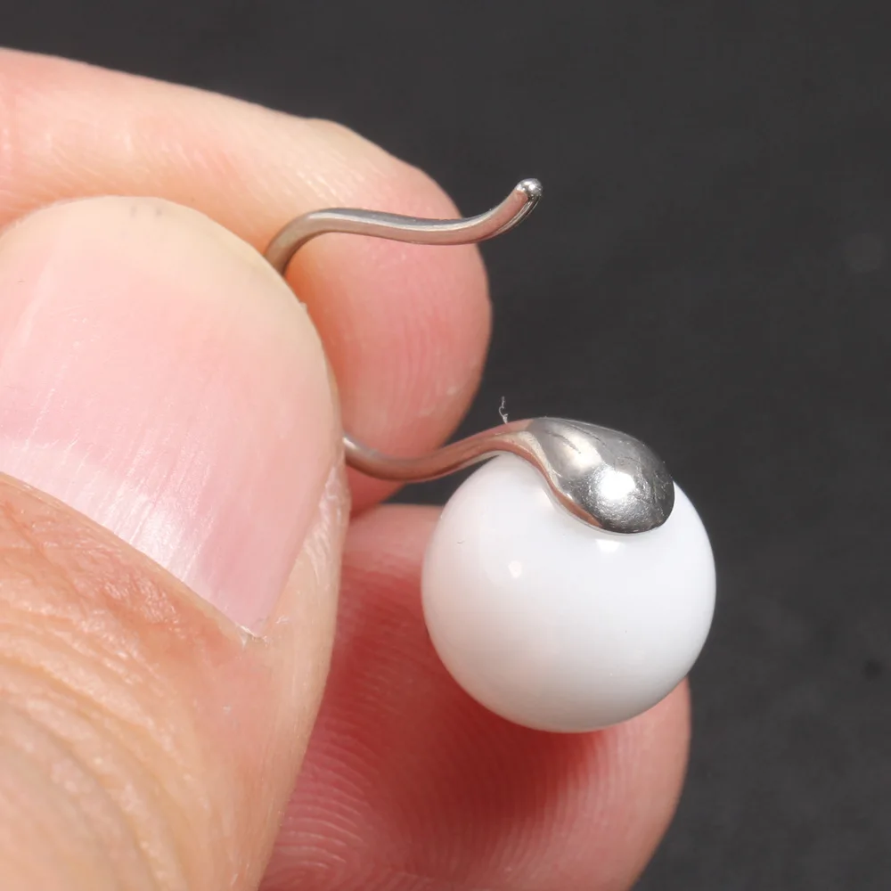 Женские керамические серьги черные и белые женские подвески из нержавеющей