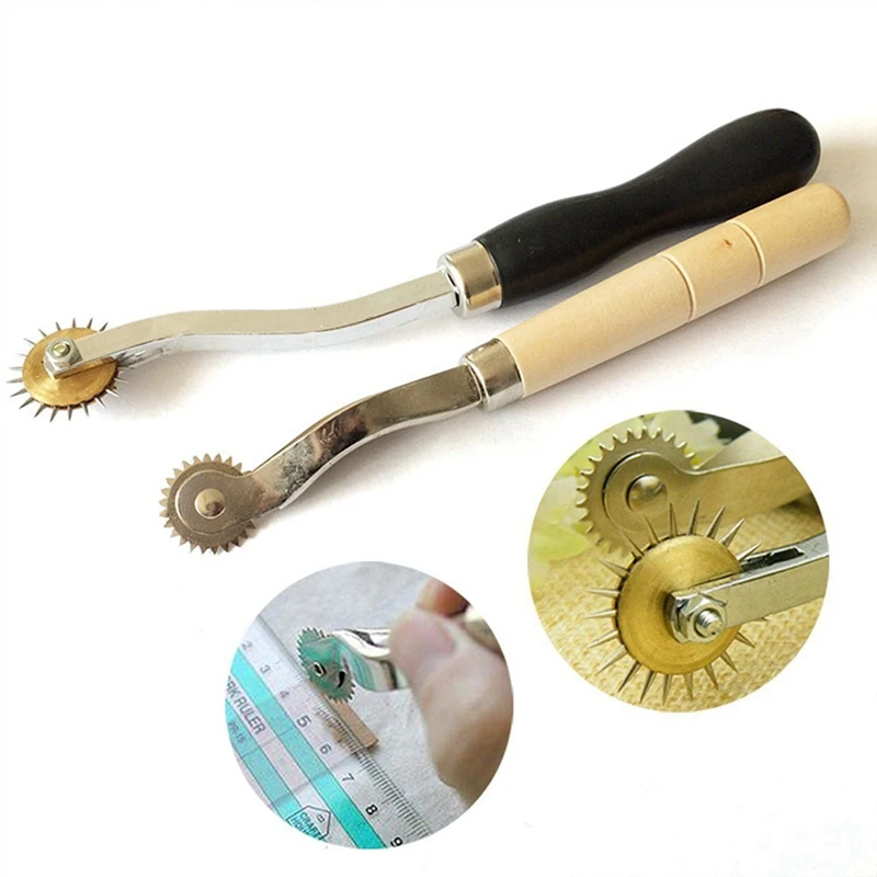 Продажа Набор инструментов для перфорации кожи, 18 шт., инструмент «сделай сам» с дугообразным резцом, дырокол для ремня, 7 размеров (10 мм-40 мм)