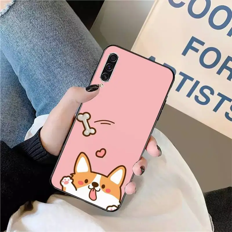 

Fashion Cute Cartoon Shiba Inu Dog Phone Case For Samsung galaxy S 9 10 20 A 10 21 30 31 40 50 51 71 s note 20 j 4 2018 plus