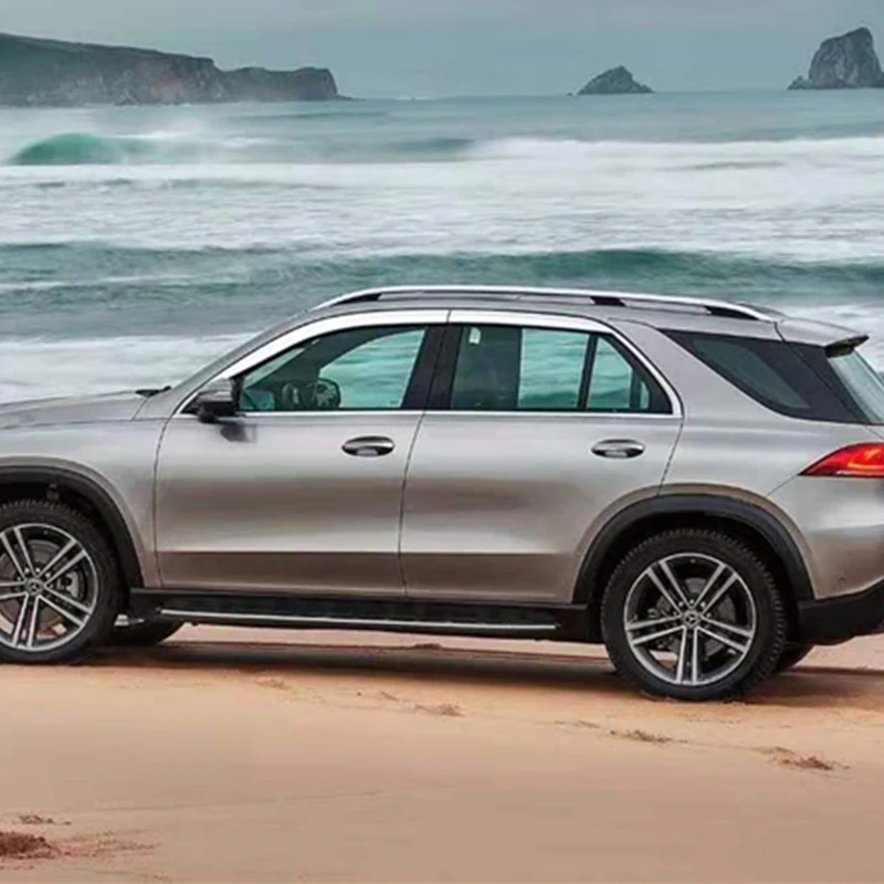 

Use For BENZ GLE 2015--2019 Year 4 Pcs Windows Visor Body Kit Door Accessories Electroplated Parts Rain Sun Shield