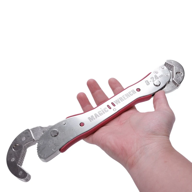 

9-45mm Adjustable ic Wrench Multi-function Purpose Spanner Tools Universal Wrench Pipe Home Hand Tool Quick Snap Grip Wrench