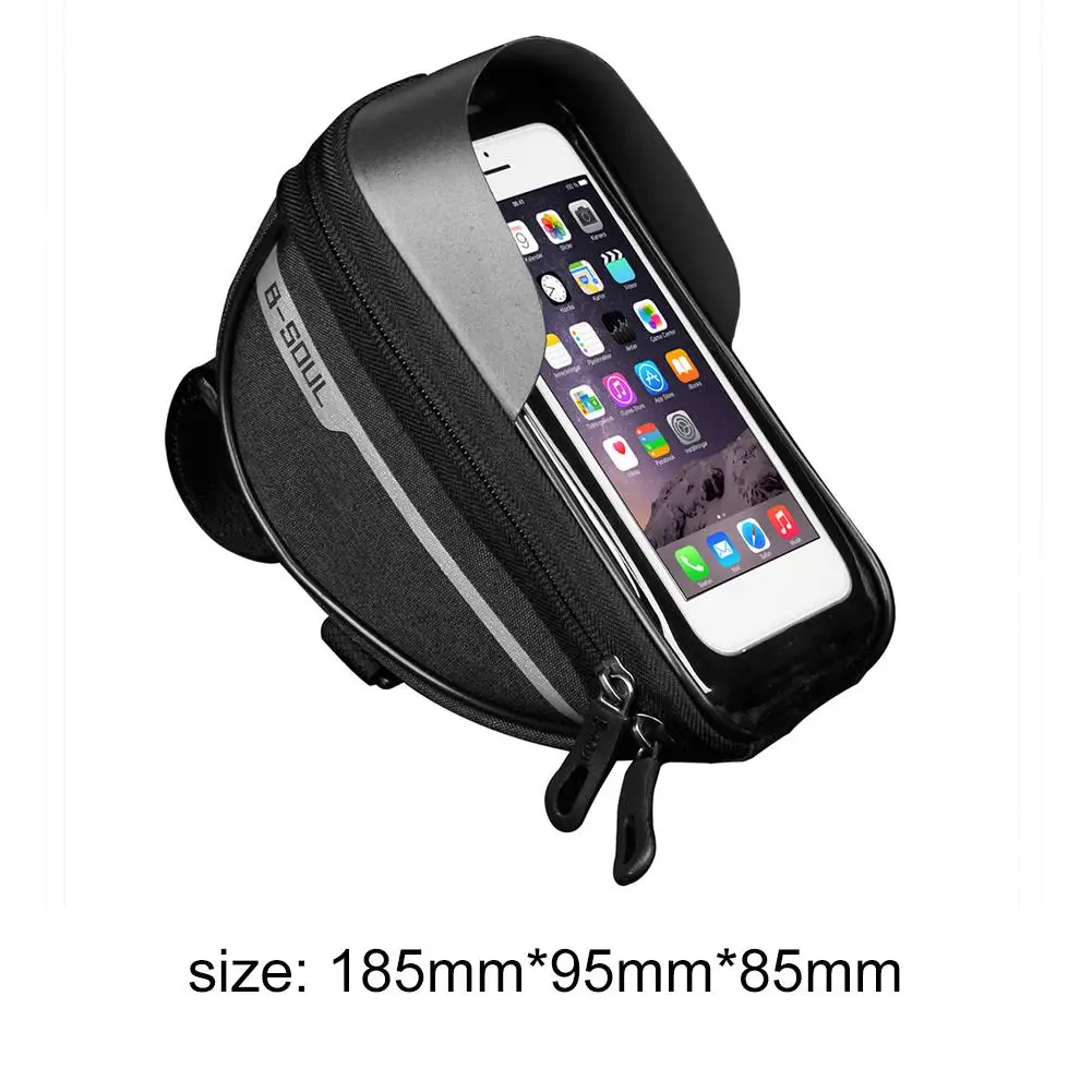 

Night Riding Equipment Pannier Outdoor Special Purpose Practical Bike Touch Screen Smartphone Pannier Frame Front Tube Bag