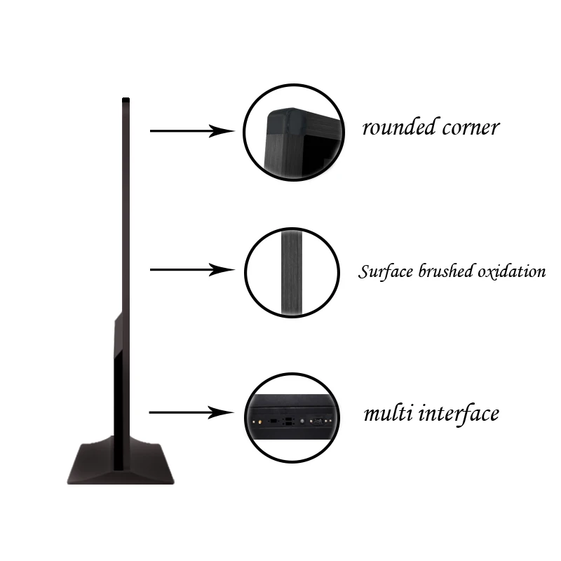 

55inch Windows I3 touch screen display totem digital signage advertising lcd player