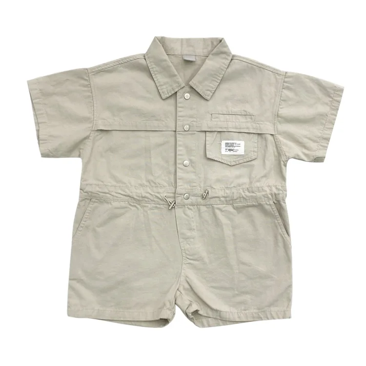 

7739 Children Overalls Boys Jumpsuit 2021 Summer Korean Girls Clothes Cool Fashion One Piece Clothes 2-9T Kids Overalls Outfit