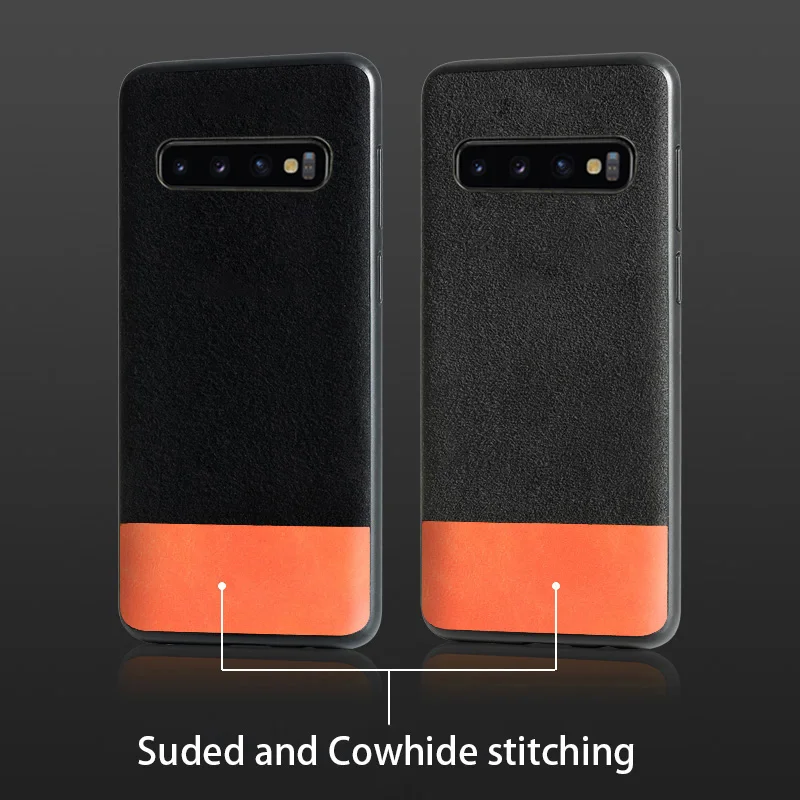 

Phone Case For Samsung S7 S8 S9 S10 Plus A30 A40 A50 A70 Note 8 9 10 Case Suede Stitching Soft funda For A5 A7 A8 J5 J6 J7 2018
