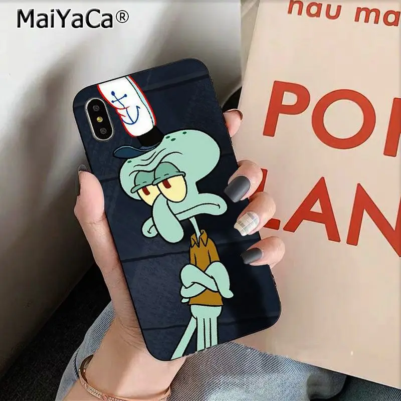 A14 MaiYaCa милый мультфильм кальмарные щупальца ТПУ силиконовый чехол для телефона Apple iphone 11 pro 8 7 66S Plus X XS MAX 5s SE XR - Цвет: A14