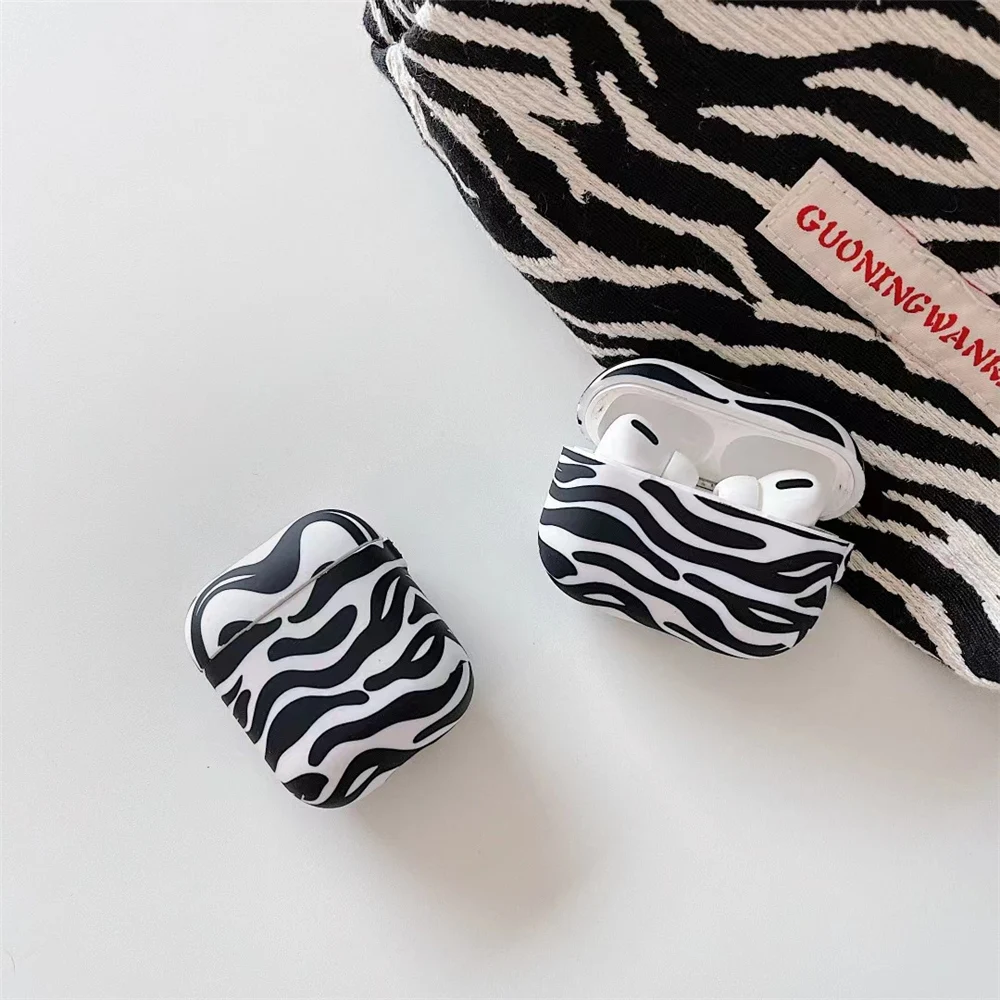 

Для Airpods pro 2 с леопардовым принтом; Детский полосатый комплект с принтом «Зебра» гарнитура Чехлы для iPad air стручки 2 1 беспроводные наушники с ...