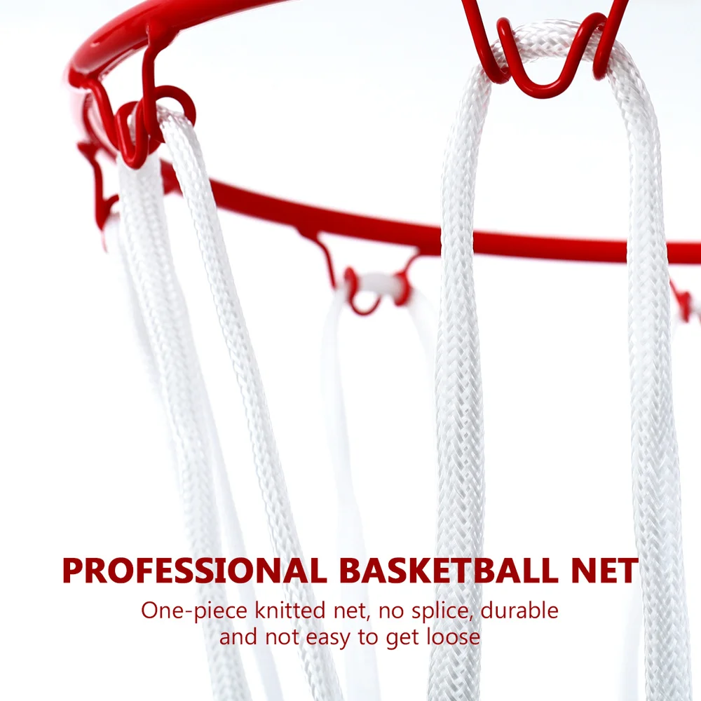 

LIOOBO Nylon Braided Regular Size Professional Basketball Net Replacement Basketball Net All-Weather Heavy Duty Thick Net 12 Loo