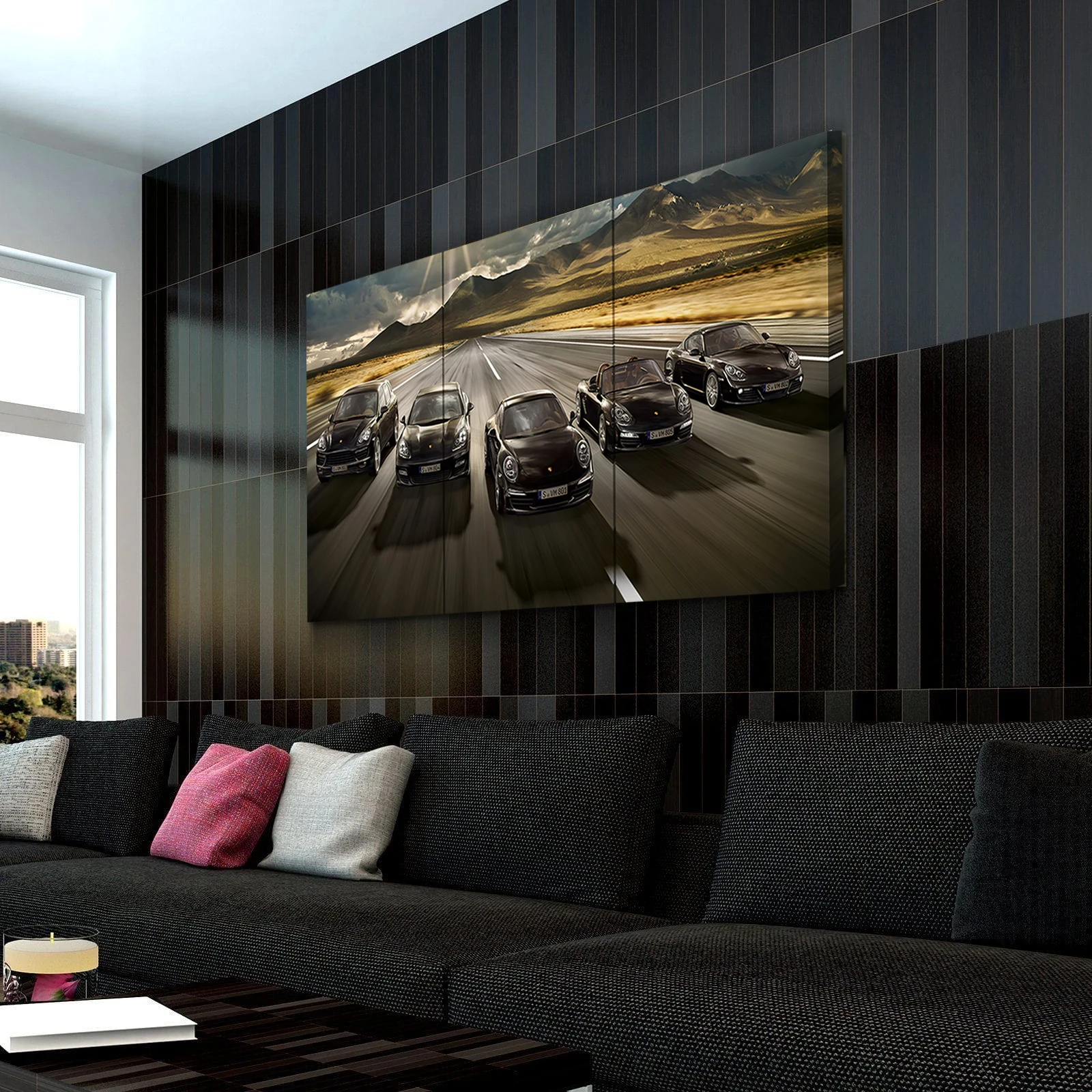 HD картина для роскошного автомобиля настенное искусство плакат гоночного