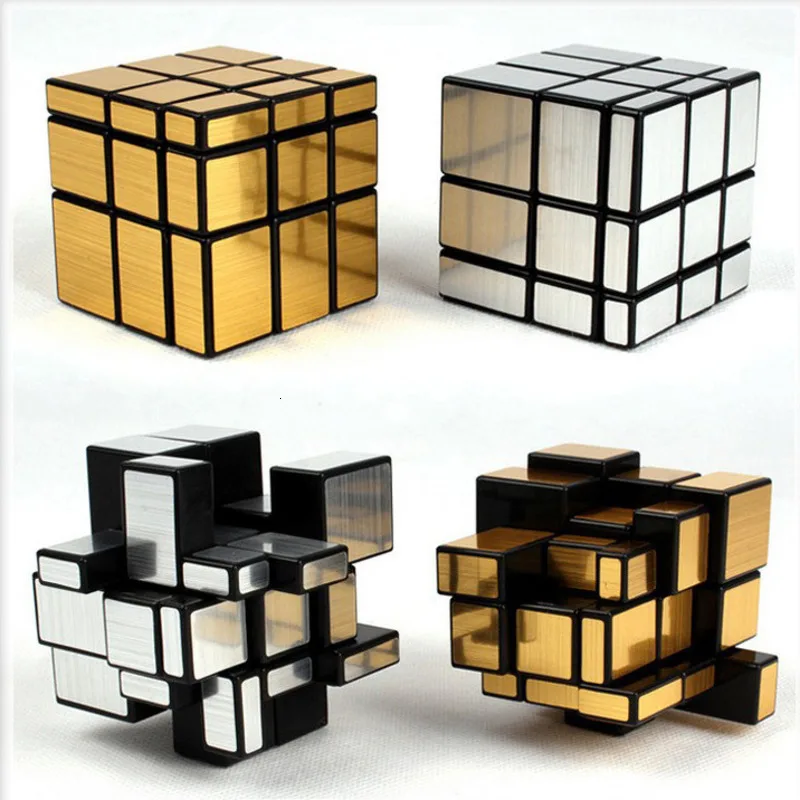Neo Magic Mirror Cube 3x3x3 золотые и серебряные профессиональные кубики скорости пазлы