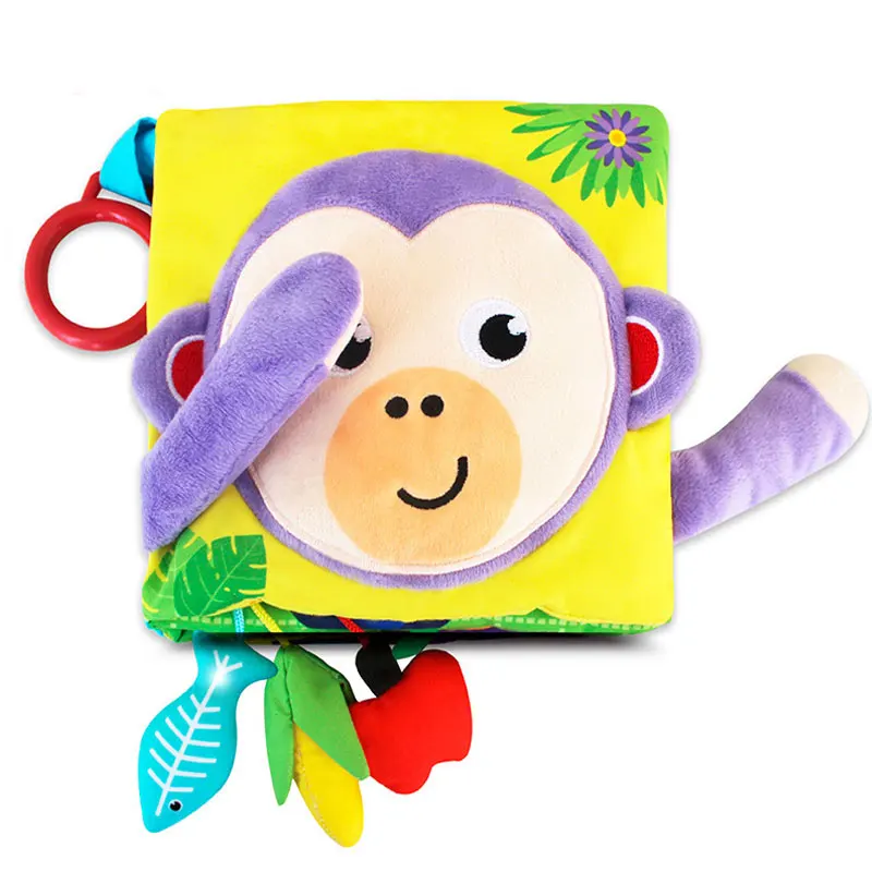 Книга Детская Мягкая тканевая для детей 0-12 месяцев | Игрушки и хобби