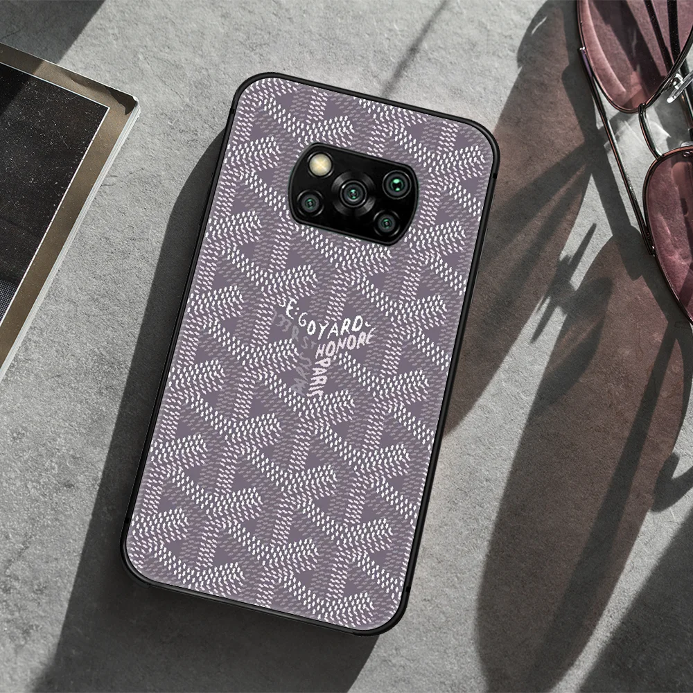 

Goyard Design Phone case Cover Hull For Xiaomi Mi A2 A3 8 9 9T Note 10 Se Lite Pro black Prime Pretty Cover Tpu Shell Soft