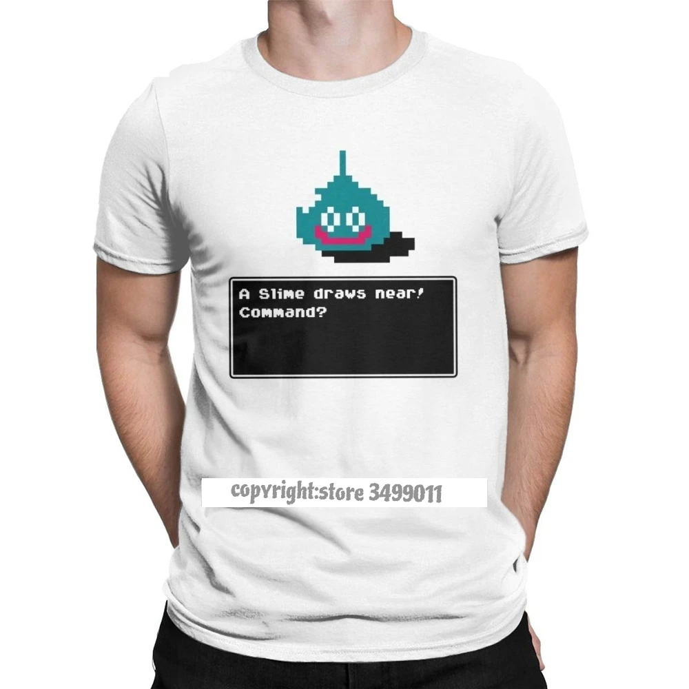 

Мужские топы, футболка A Slime, рисунок возле дракона, квест, футболка, забавные хлопковые футболки, рубашки, Xi, ролевая игра Торияма, игры, воин, ...