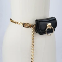 punk metal chain belt bag for women luxury designer brand waist chain jeans dress female fashion decoration waistband