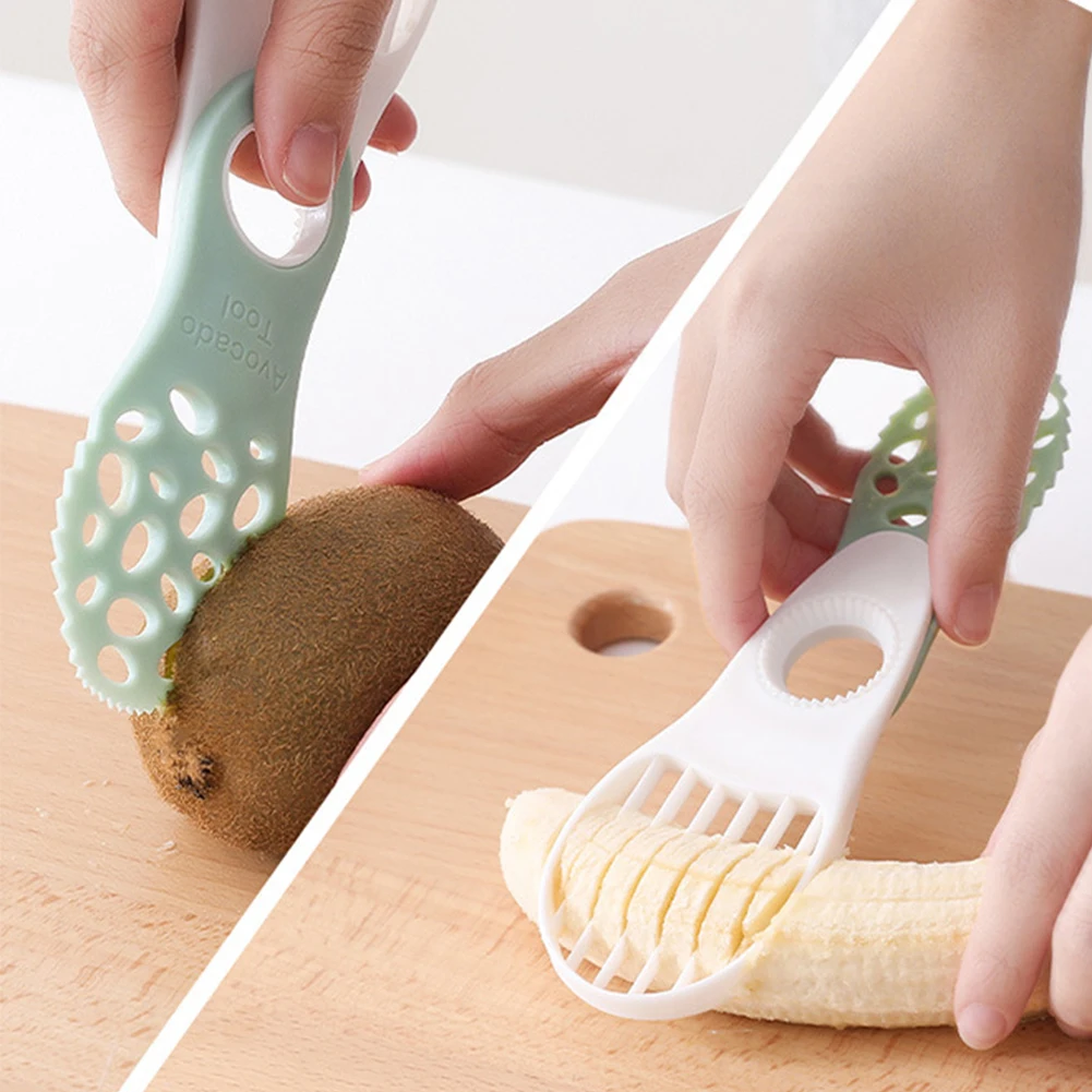 

5-in-1 Kitchen Avocado Slicer Tool Multi-function Fruit Cutter Pitter Masher Folding Home Kicthen Portable Cutting Artifact