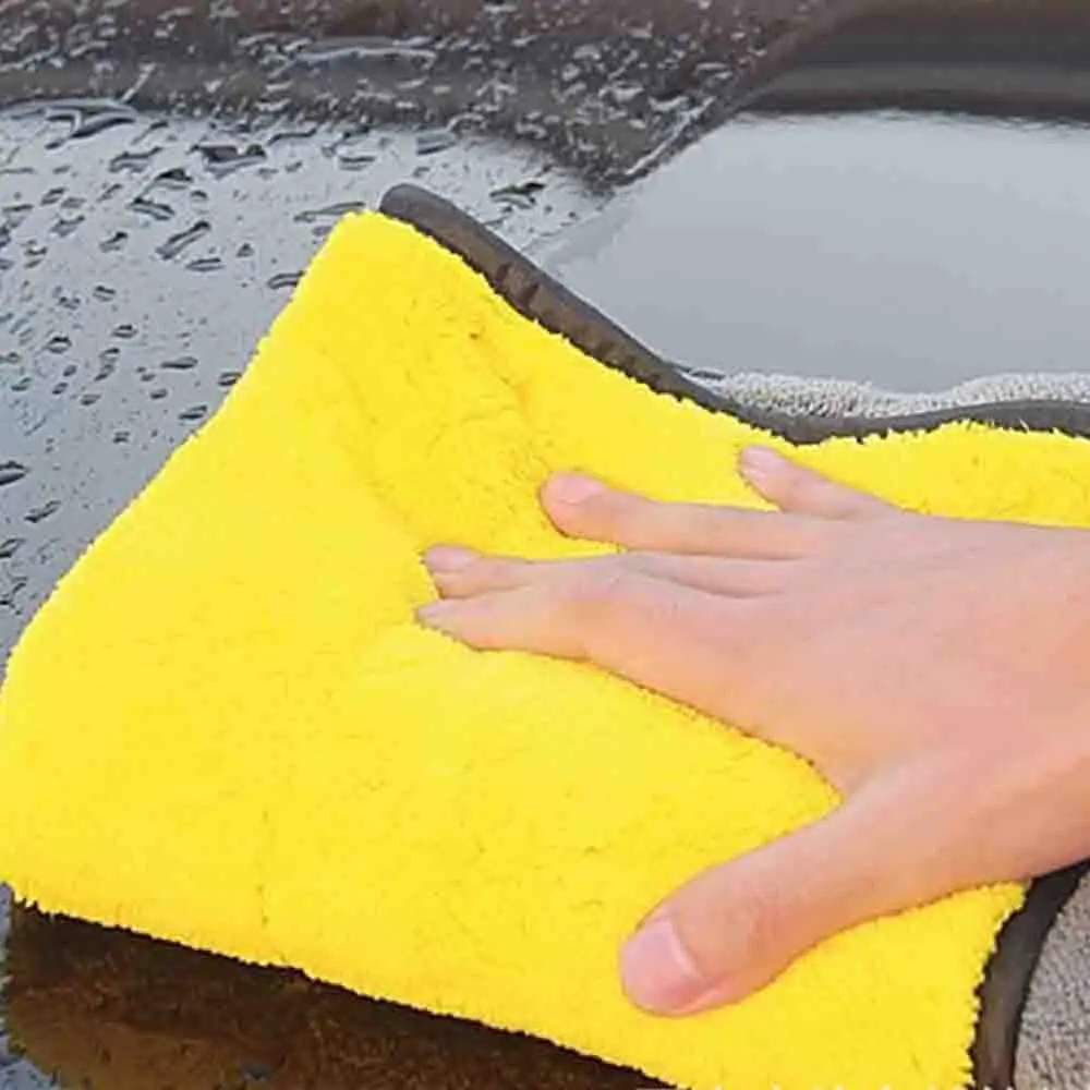 Car Microfiber Cleaning Cloth Towel Ultrasoft Quick Drying 800GSM Polishing Waxing Auto Double Sided Clean Easy To | Автомобили и