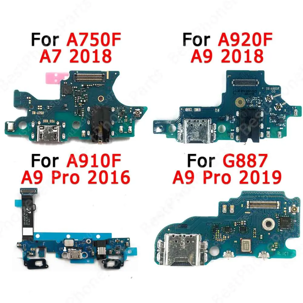 Original Usb Charge Board For Samsung Galaxy A9 Pro 2019 A7 2018 2016 A750 A910 A920 G887 Charging Port Plate Pcb Dock Connector