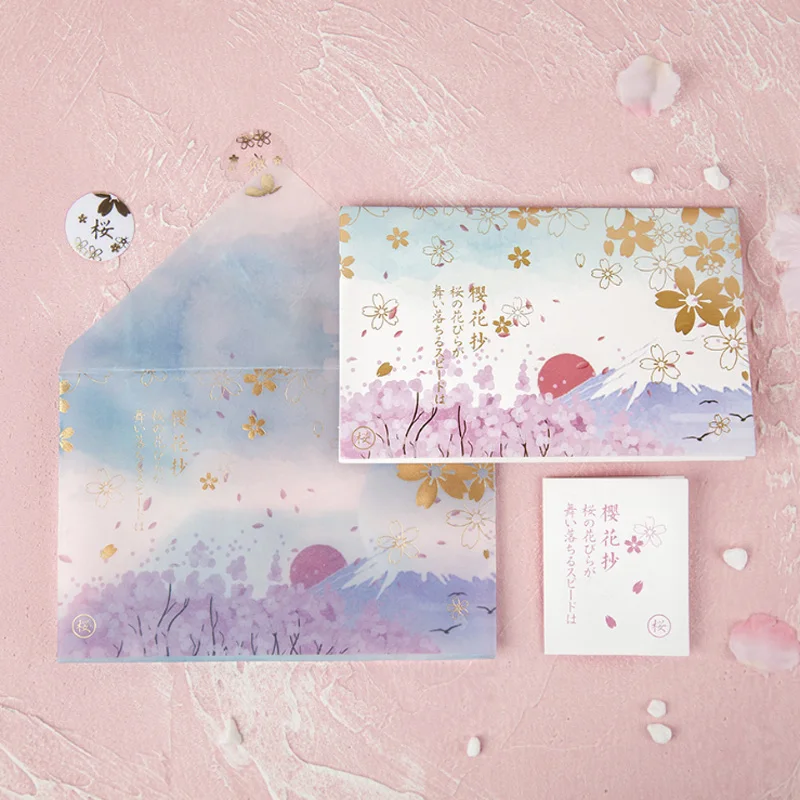 20 упаковок/партия романтическая цветная бумага конверт штамповка складная