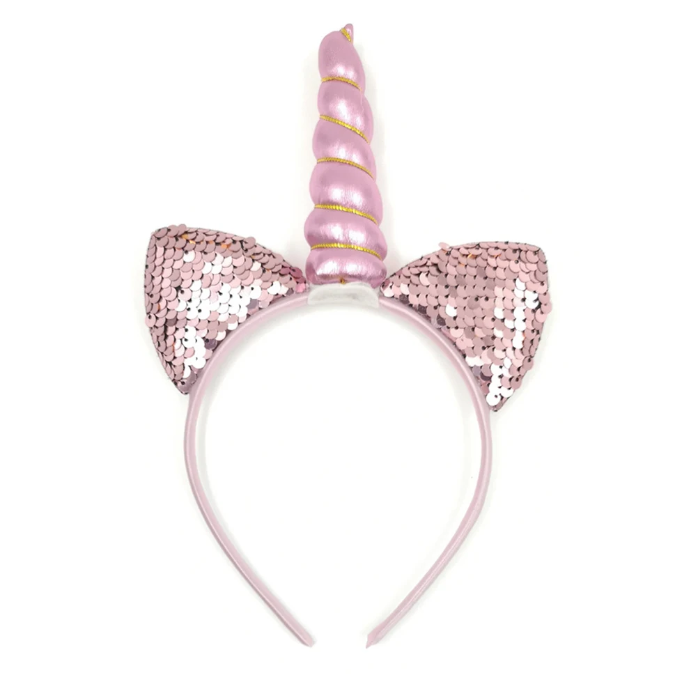 5 шт. расшитые блестками рыбные весы кошачьи уши обруч для волос Единорог