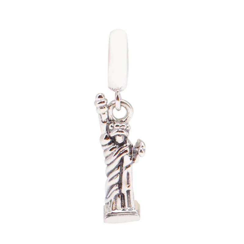 

Bewill S925 Sterling Silver Statue Of Liberty Pendant Fit Original Bracelet Necklace