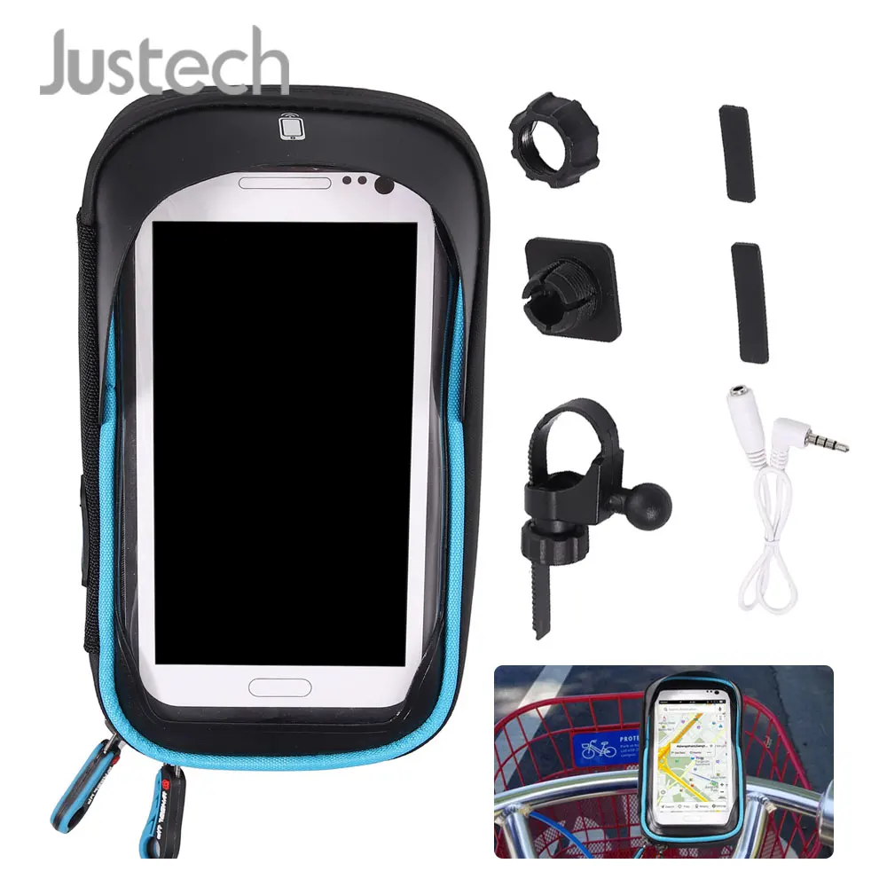 Универсальный держатель для смартфона jutech велосипедная мотоциклетная сумка