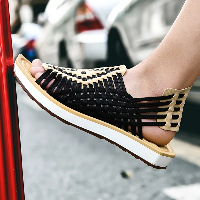 

New Summer Sandals for Men Comfortable Durable Casual Men Sandals Braided Sandals Breathable Wear-resistant Comfortable shoes