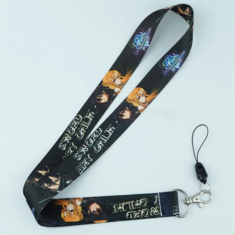 Аниме меч искусство онлайн САО шейный ремень ремешки для ключей ID карты