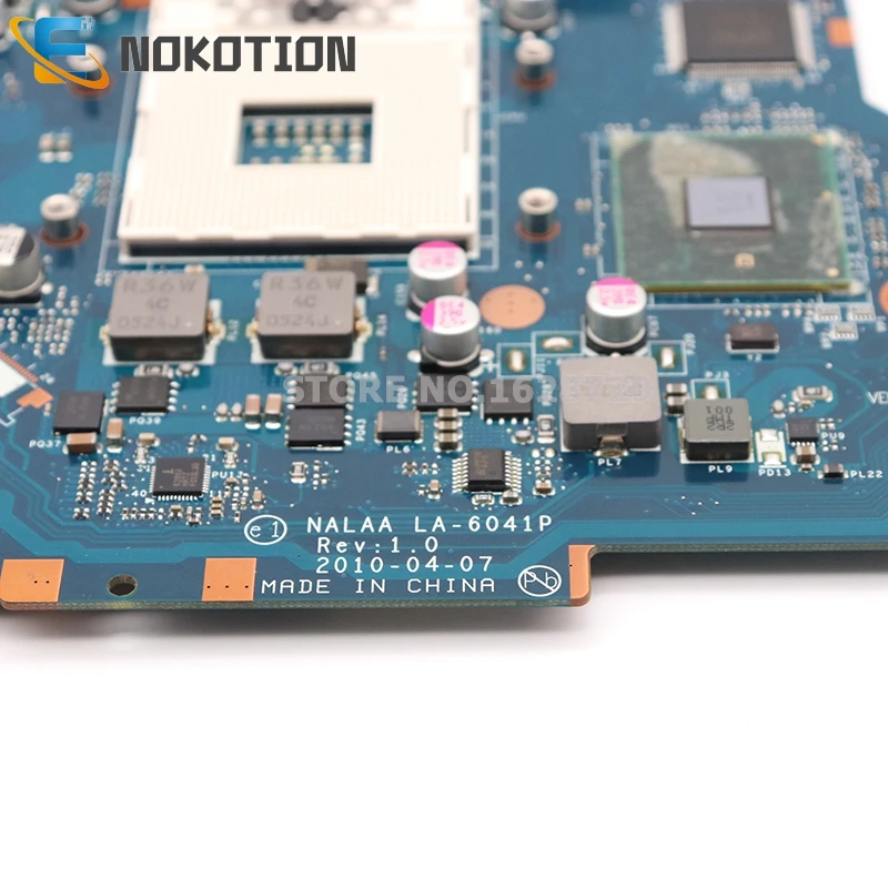 NOKOTION материнская плата для ноутбука Toshiba Satellite L670 L675 K000103760 NALAA LA-6041P REV 1,0 основная плата HM55 DDR3 Бесплатный процессор