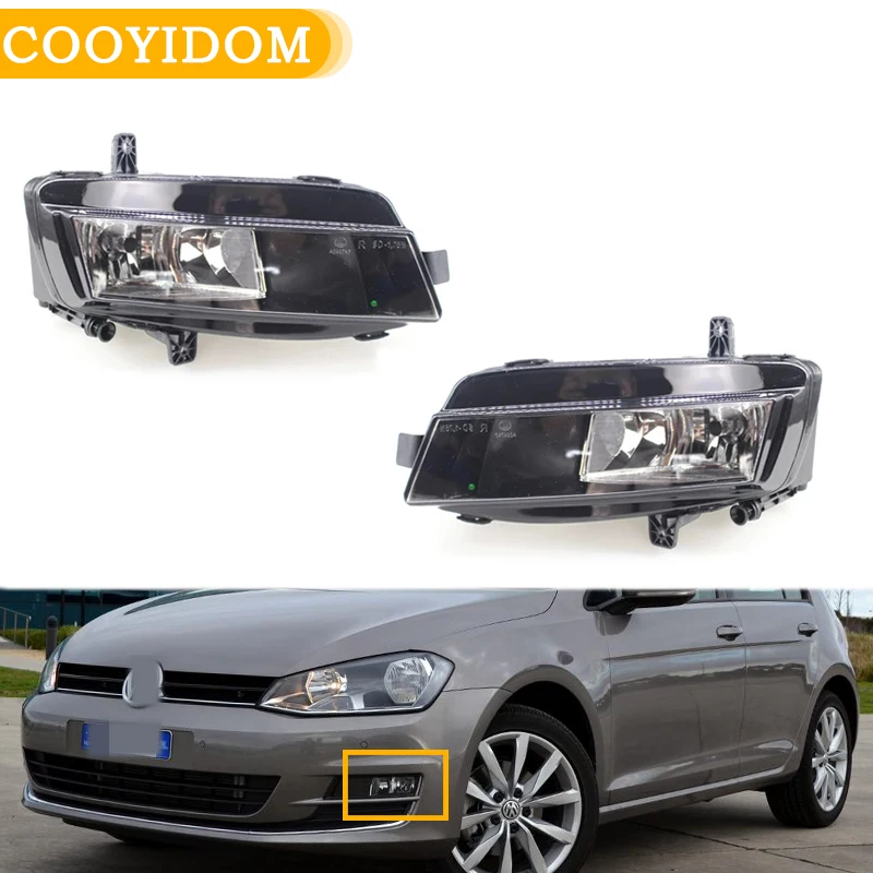 

Front Bumper Fog Light headlight For VW Golf 7 A7 MK7 2013 2014 2015 2016 2017 5GG941661 5GG941662 Fog Lamp With Halogen Bulb