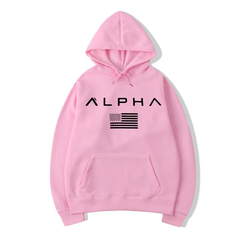 Осень новое поступление высокая Alpha Industries спортивная одежда с принтами Мужская толстовка хип-хоп мужской пуловер с капюшоном одежда с капюшоном - Цвет: 5