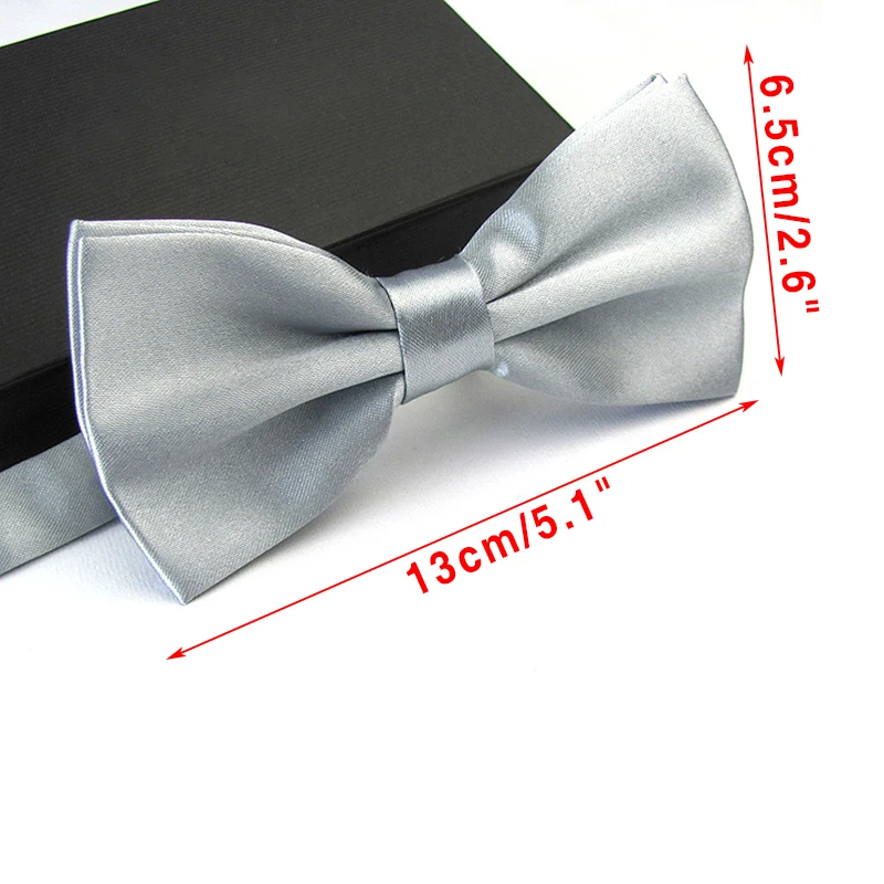 

Fashion 1PC Gentleman Adjustable Bow Tie Knot Gravata Gifts For Men Christmas Men Classic Satin Bowtie Necktie For Wedding Party