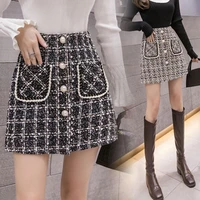 duofan women ruffle mini skirts a line high waist short skirt elegant vintage skinny button ruffles sexy female bottom