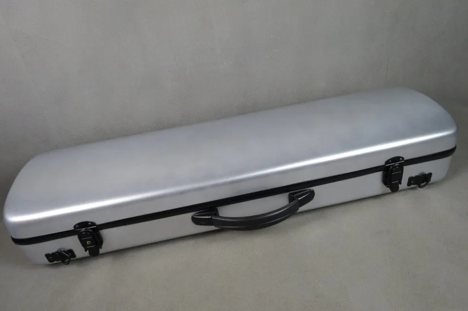 Прочный Красивый Блестящий чехол для скрипки из серебристого