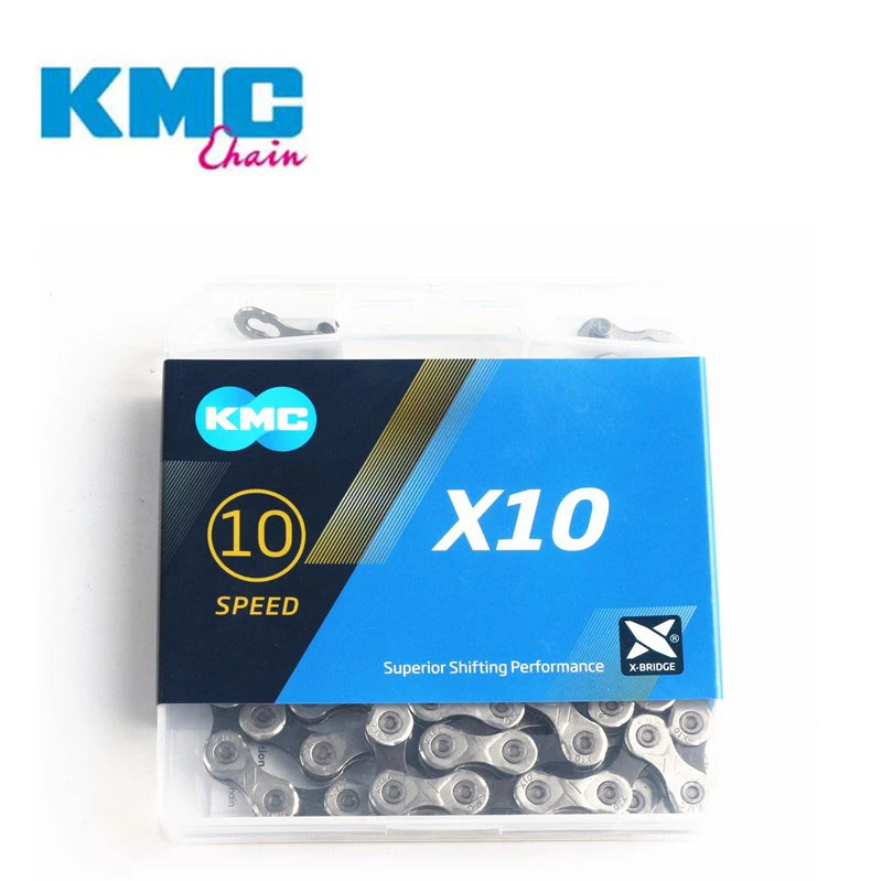Kmc цепь супер светильник x10 x10sl X10ept x10el x10.93 Золотая Серебряная цепь mtb дорожный велосипед 10 скоростей - Цвет: X10