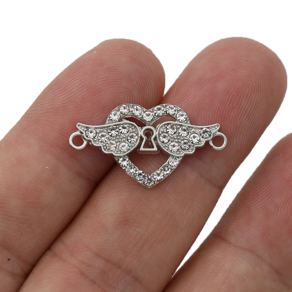 5 шт. посеребренные соединители для браслета 25 х12 мм |