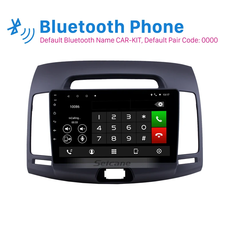 Seicane 9 дюймов Android 10 0 GPS автомобильное радио для 2007 2008 2009 2011 Hyundai Elantra с Bluetooth USB WIFI