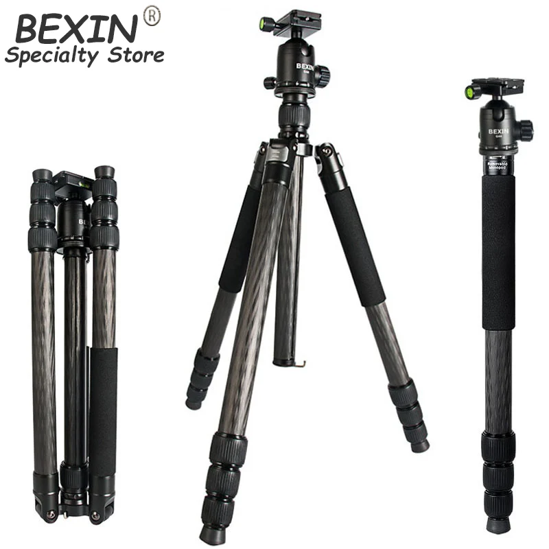

Штатив Bexin W324C , панорамный штатив из углеродного волокна с поворотом на 360 градусов для SLR камер