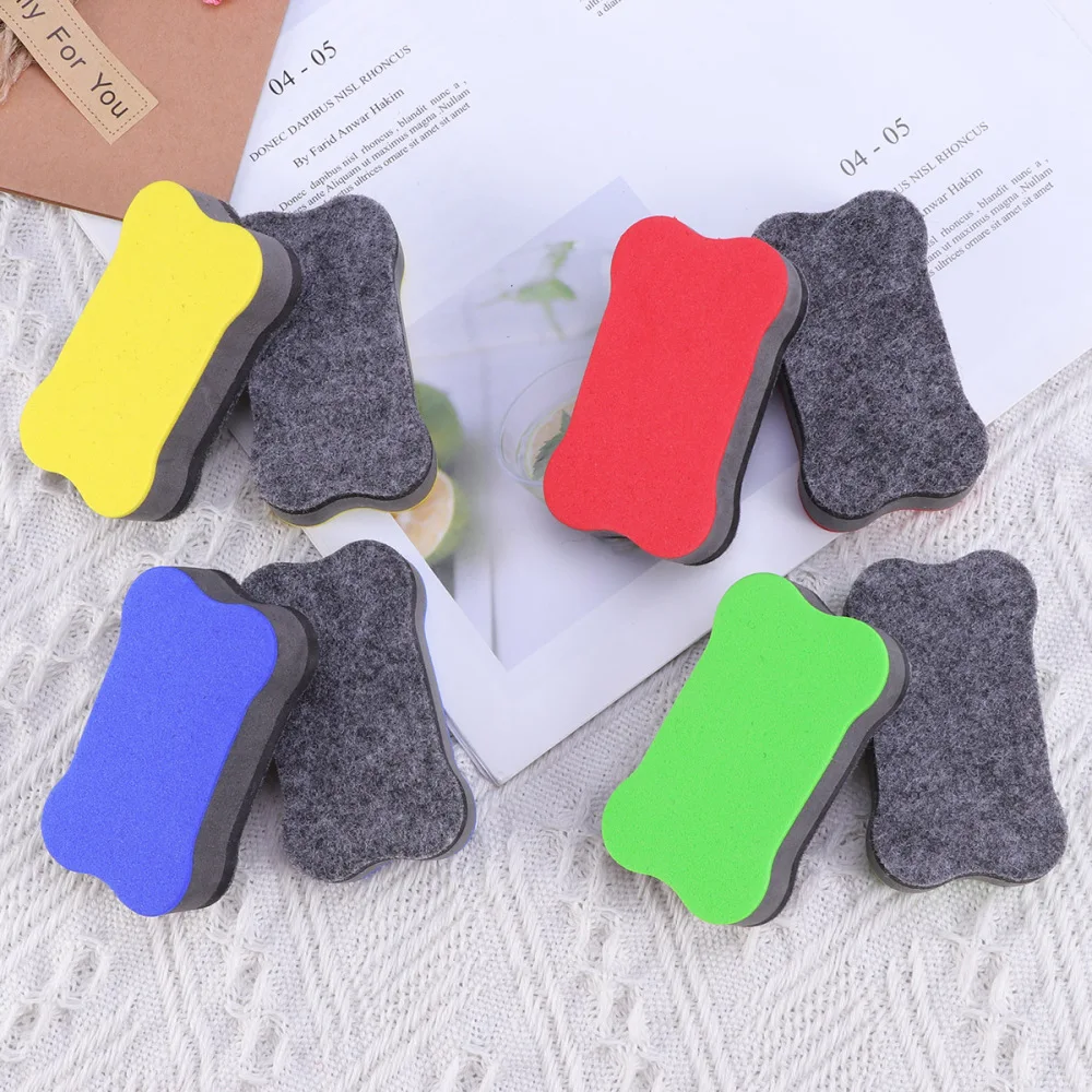 

20 Pcs Magnetic White Board Eraser Chalkboard Eraser Dry Eraser for Home School and Office (Mixed Color)