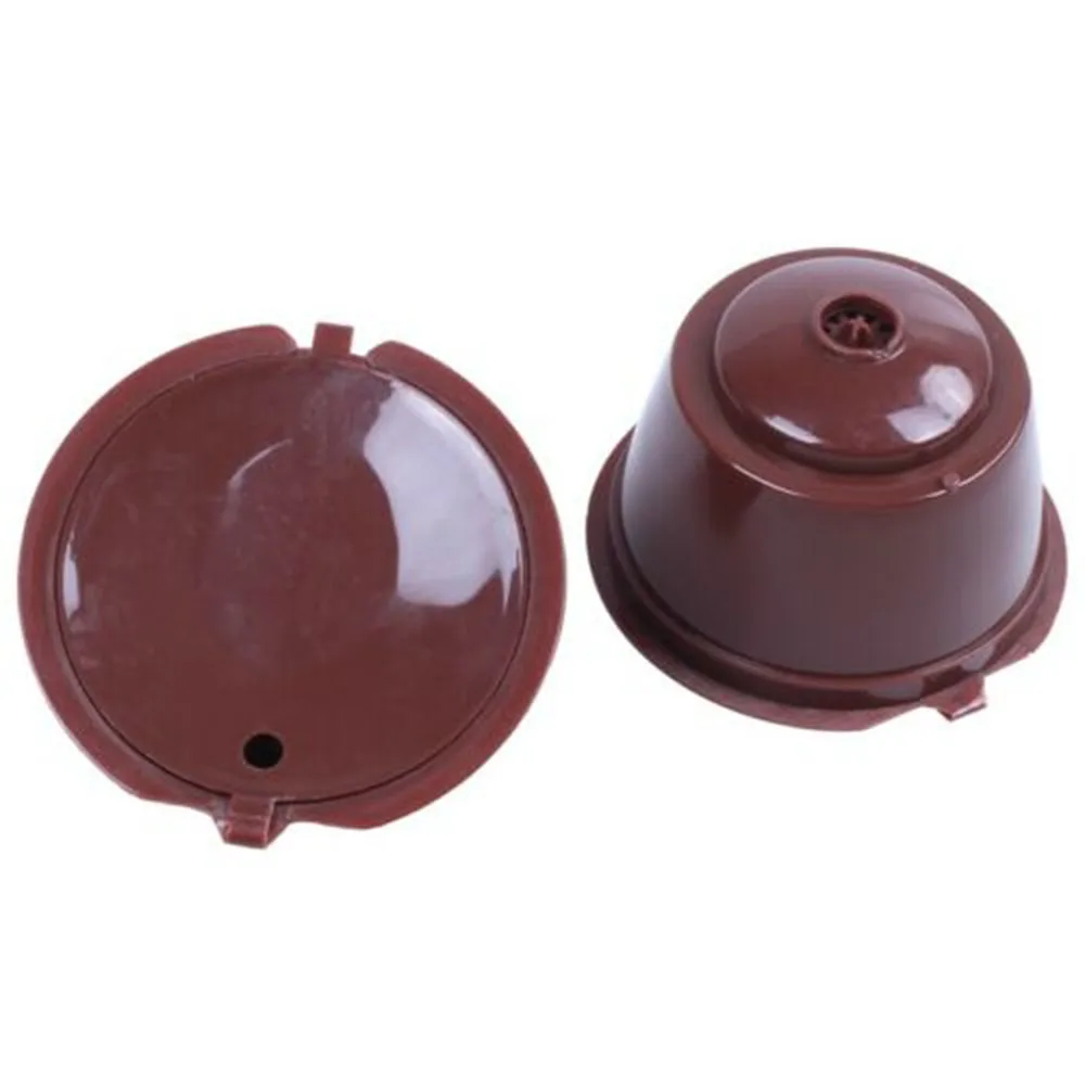 4pcs Refillable Reusable Coffee Capsules Filter with Spoon Brush for Dolce Gusto kitchen and coffee shop supplies