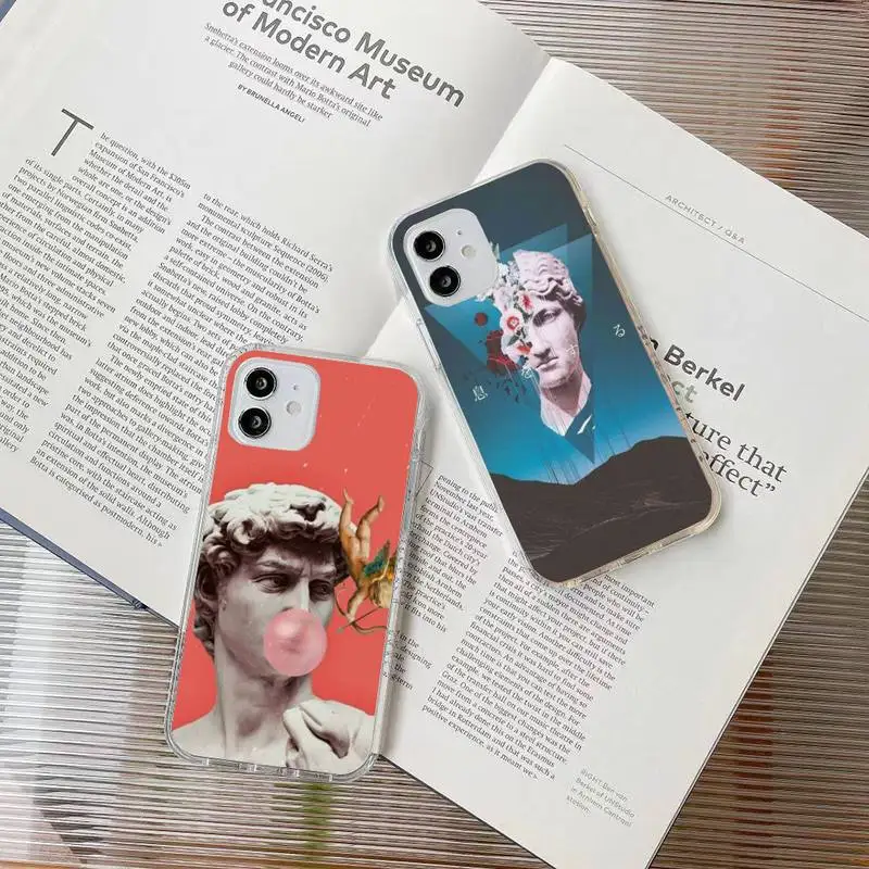 

Vintage Funny Plaster Phone Case For Samsung S10 S20 Note20 A71 A21s S4 S5 S6 Plus S20Fe lite Transparent Nax Fundas Cover