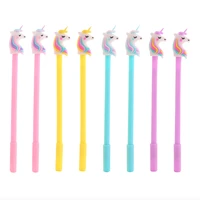 24pcsbatch elegant kawaii pens unicorn funny cute school gel pen cool stuff thing writing ballpoint girl stationery object kit