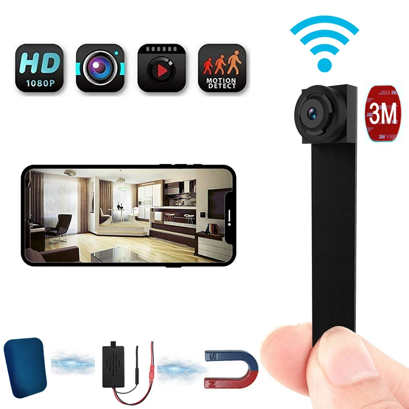 1080P Full HD мини Wi Fi гибкая камера приложение 90 градусов ультра видео аудио рекордер
