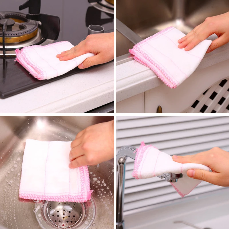 Пятислойная хлопковая пряжа сильный абсорбирующий мягкий чистящий коврик