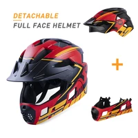 sunrimoon full face childrens bicycle helmet m816 with taillights detachable childrens outdoor sports helmet capacete cicli